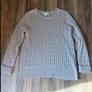 St. John's Bay Tan Cable Knit Sweater